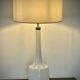 Large Scandinavian opaline and brass lamp designed by Holm Sørensen