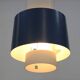 Old Danish design lamp in white/gray and blue colours - Denmark 60's