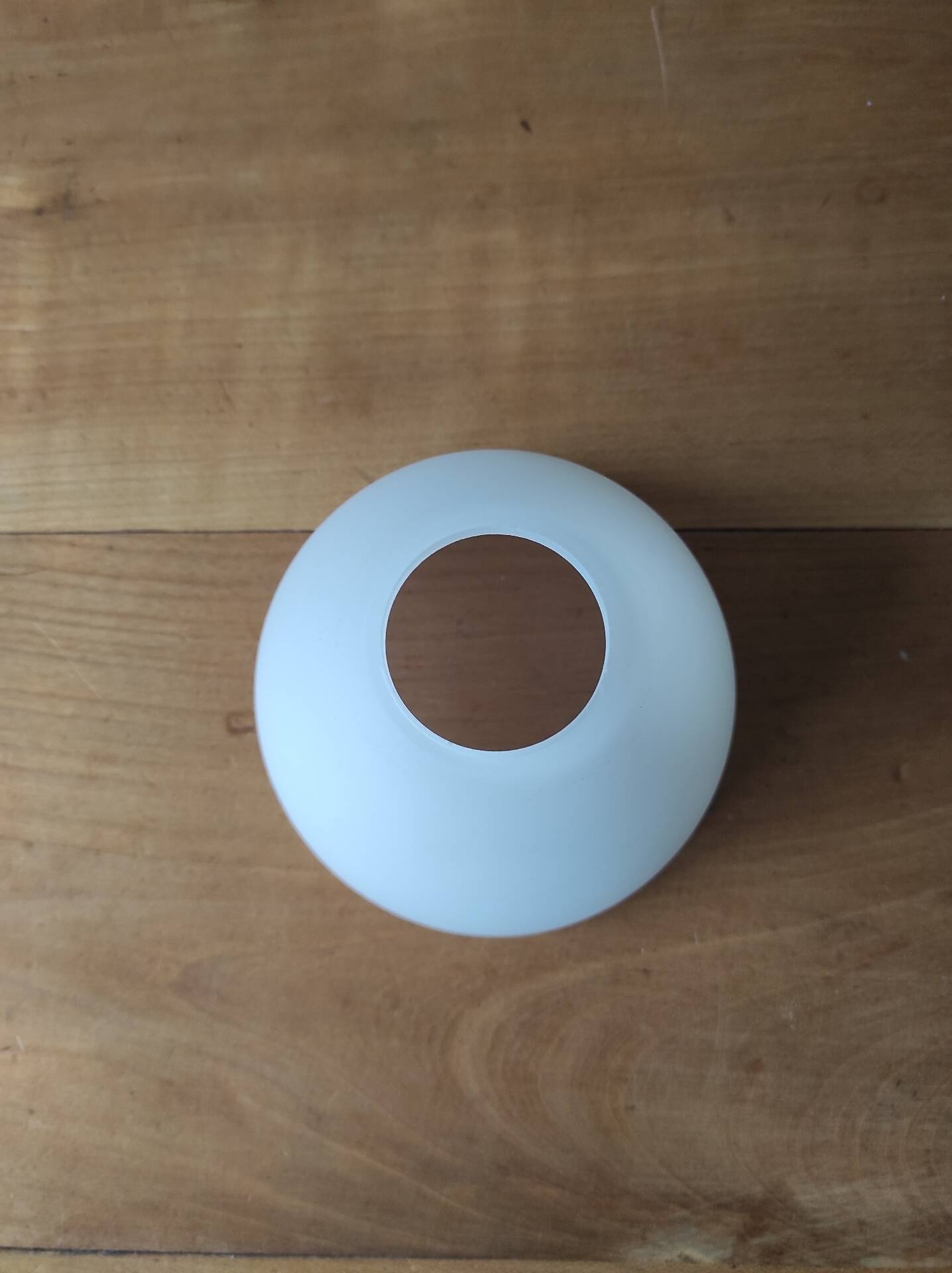 Small translucent white glass lampshade