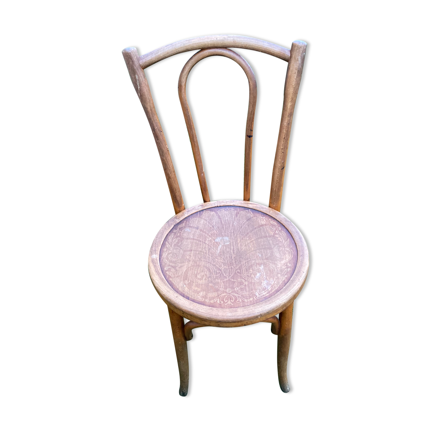 Chaise bistrot en bois courbé