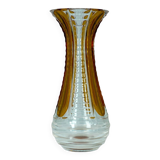 Vase en verre bicolore