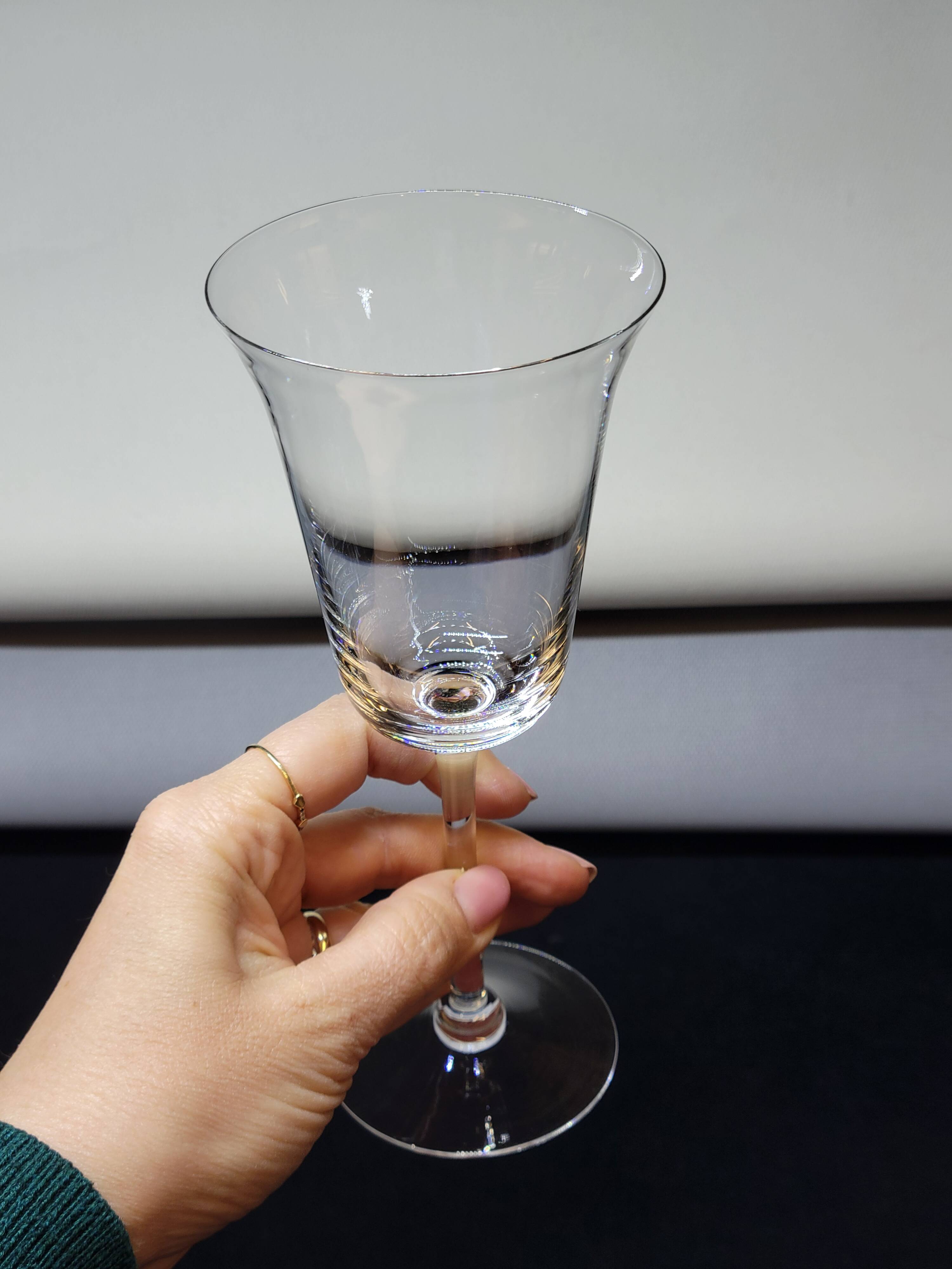 7 Fine Crystal Stemmed Wine or Water Glasses - Baccarat? / Saint Louis?