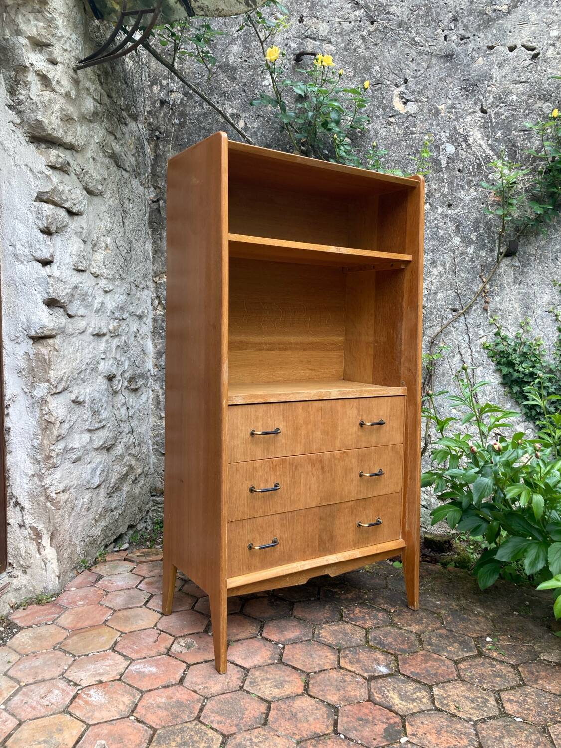 Vintage bookcase shelf
