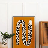 Pop-up Christmas 22 - Wall poster snake plant pattern 30cm*40cm