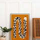 Pop-up Noël 22 - Affiche murale serpent motif végétal 30cm*40cm