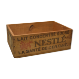 Wooden case of the Nestlé no1 brand