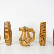 Articles en bois faits à la main années 1950, Tchécoslovaquie