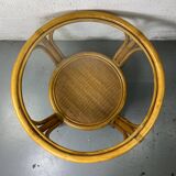 Rattan Coffee Table with glass top