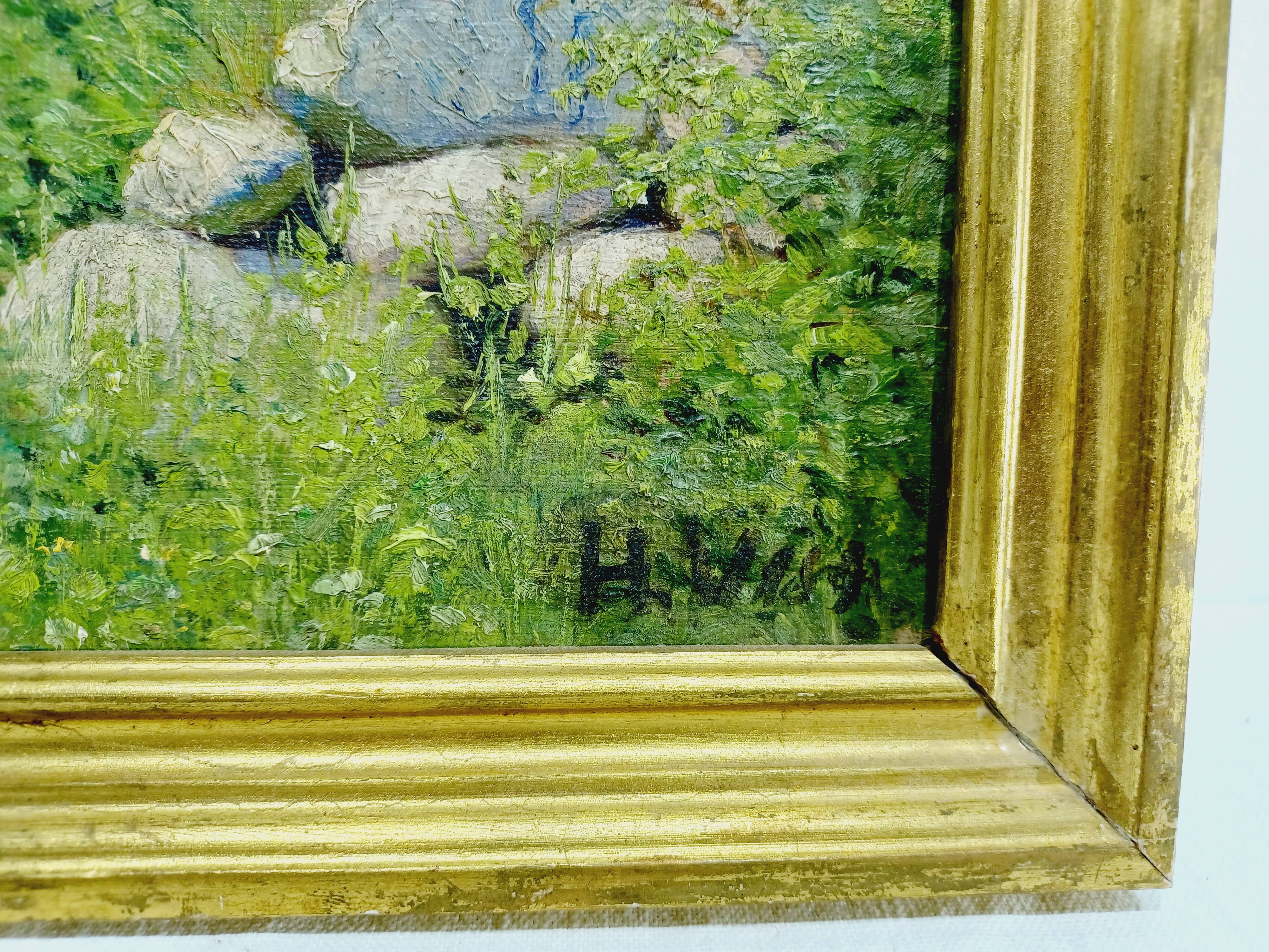 H. Viss – Oil on canvas “Country landscape”