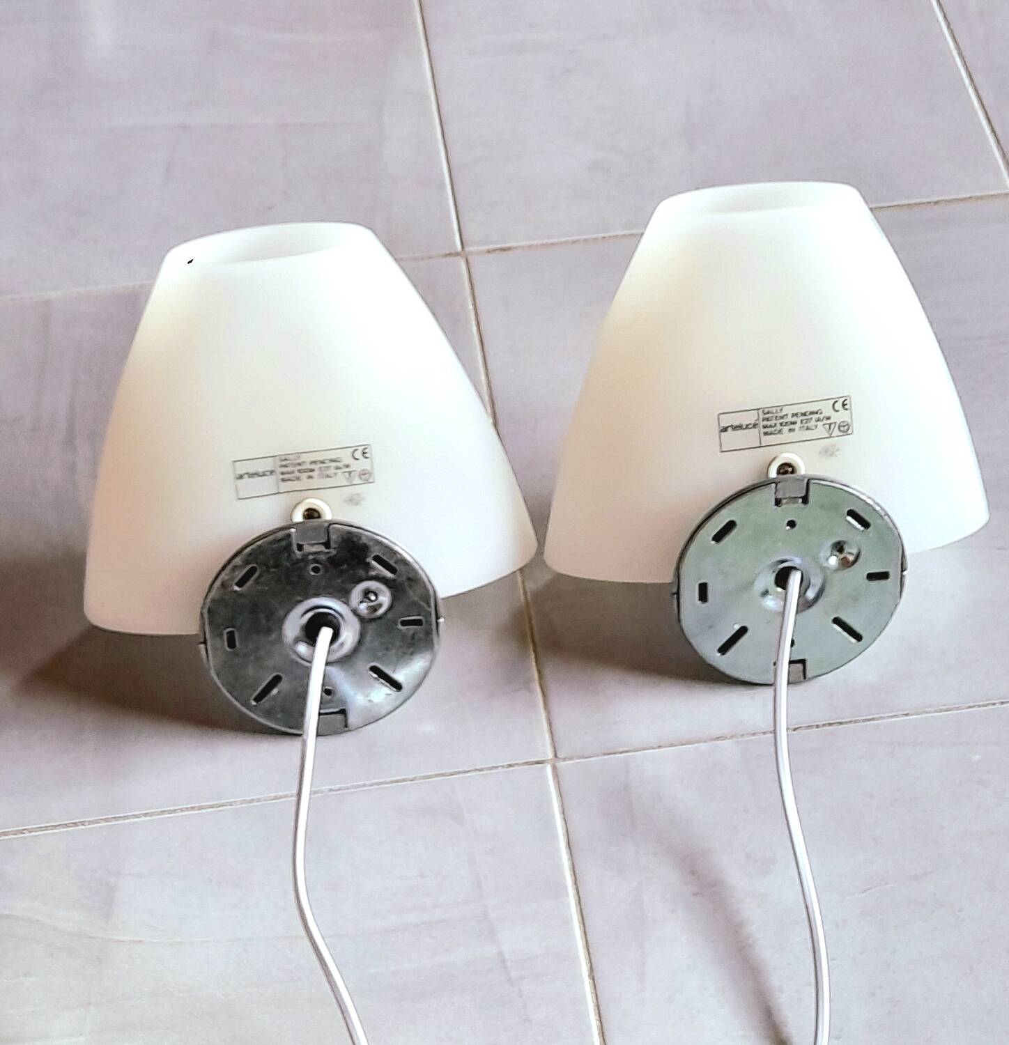 Pair of Sally Arteluce wall lights, 1980