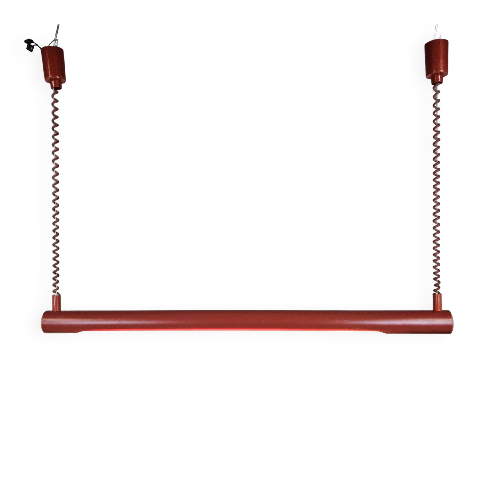 Vintage height adjustable red fluorescent tube lamp (Massive)