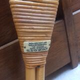 Rattan coffee table with glass top