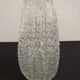 Brutalist honeycomb crystal vase