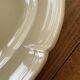 Large serving or presentation dish in beige ceramic - vintage