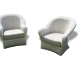 Paire de fauteuil en osier