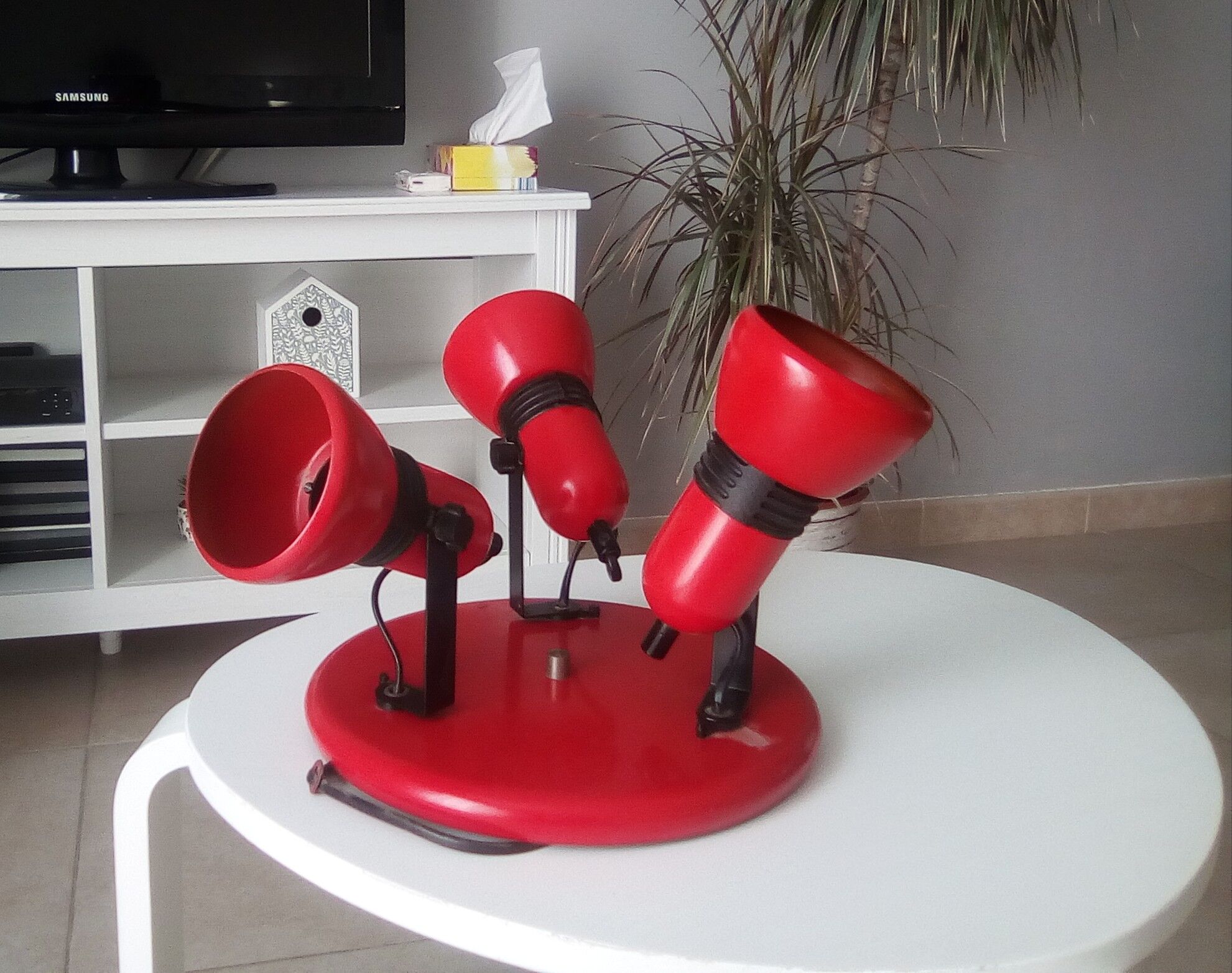 70/80s triple-spot ceiling light