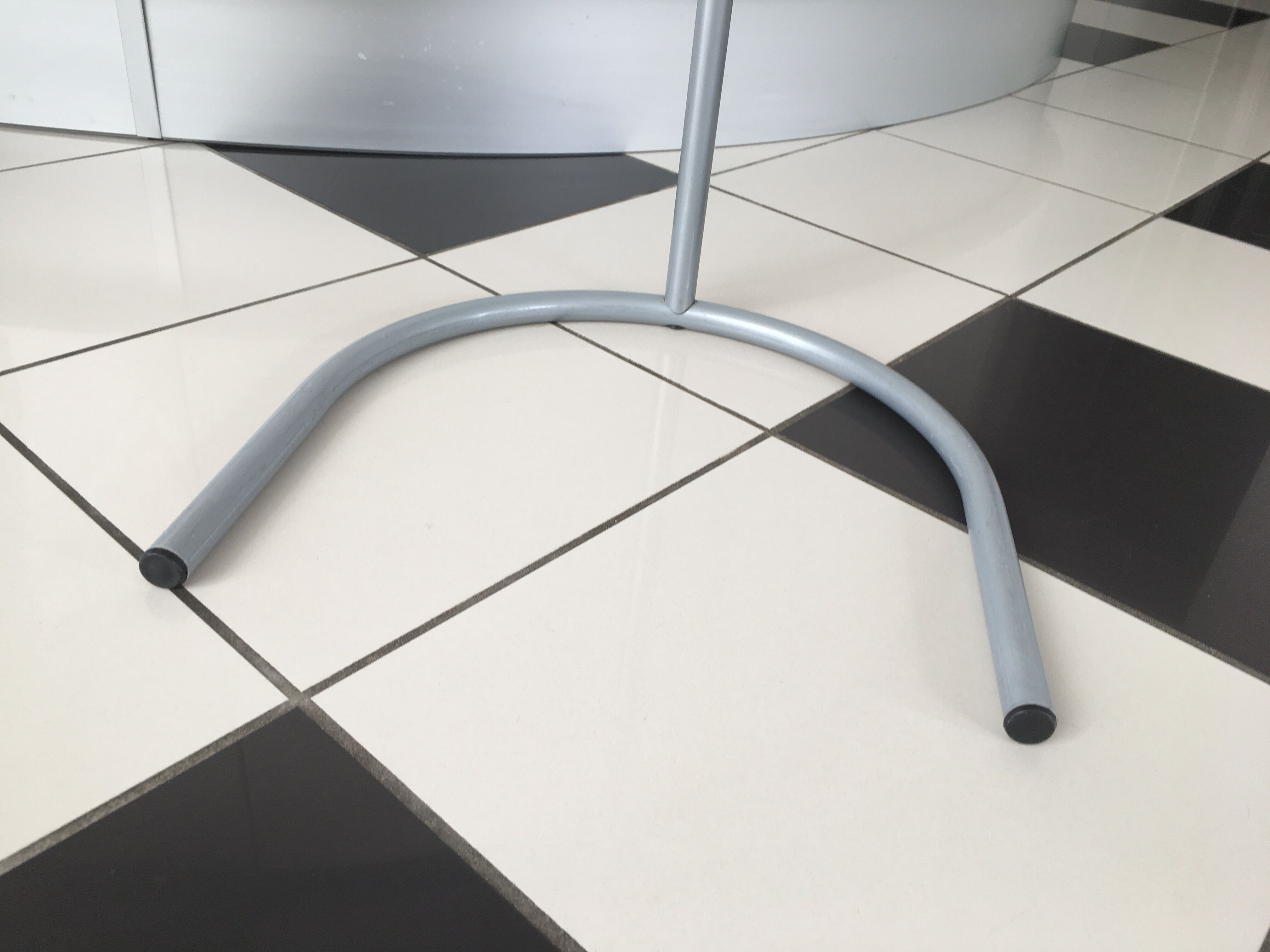 Metal table and glass ikea 1980