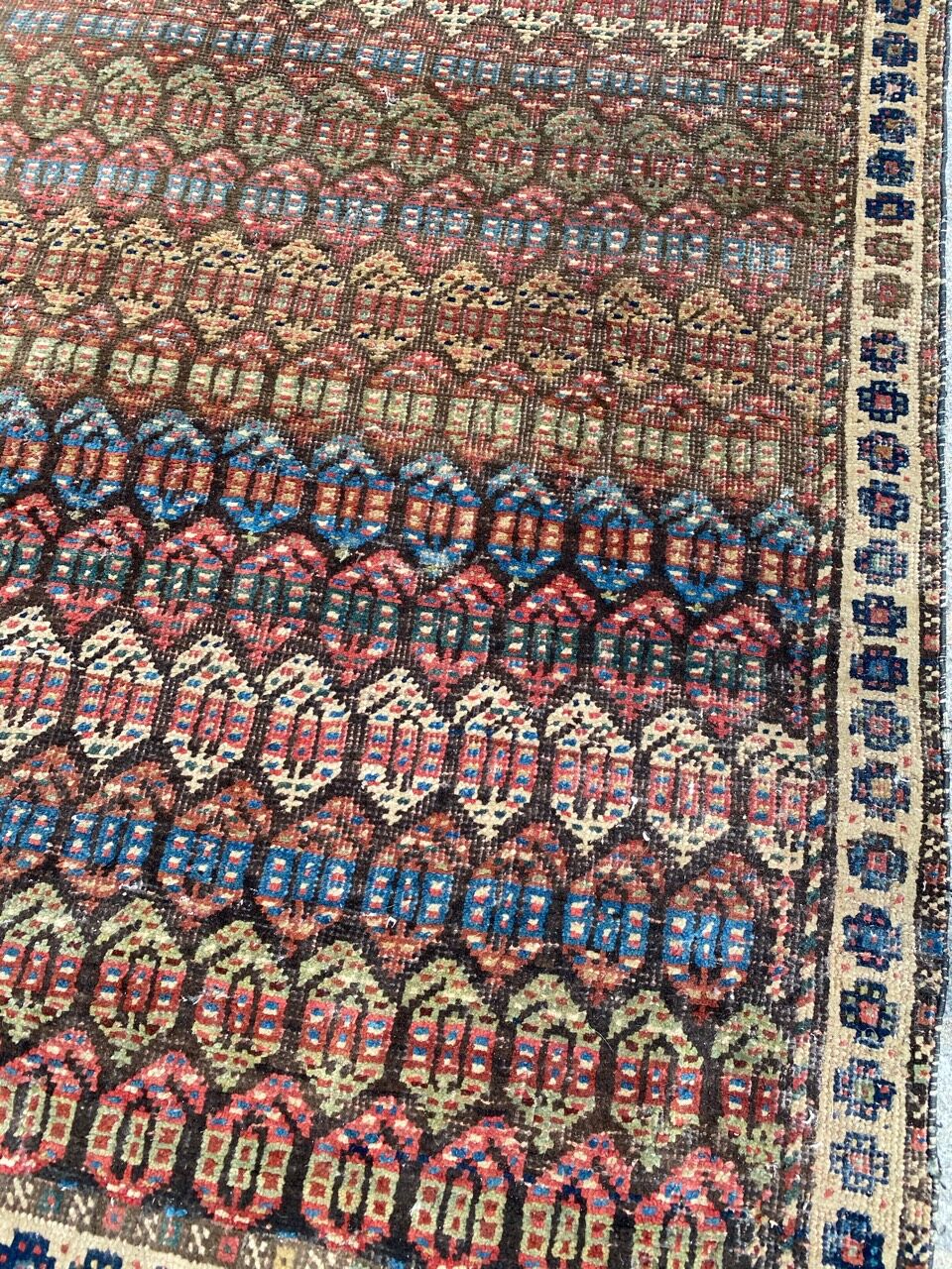 Bijar ancient Persian carpet 94x130 cm