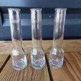 3 soliflores en verre minimalistes