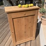 Raw wood sideboard