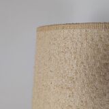 Brutalist oak sculpture lamp