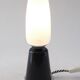 Black and white ceramic and glass lamp