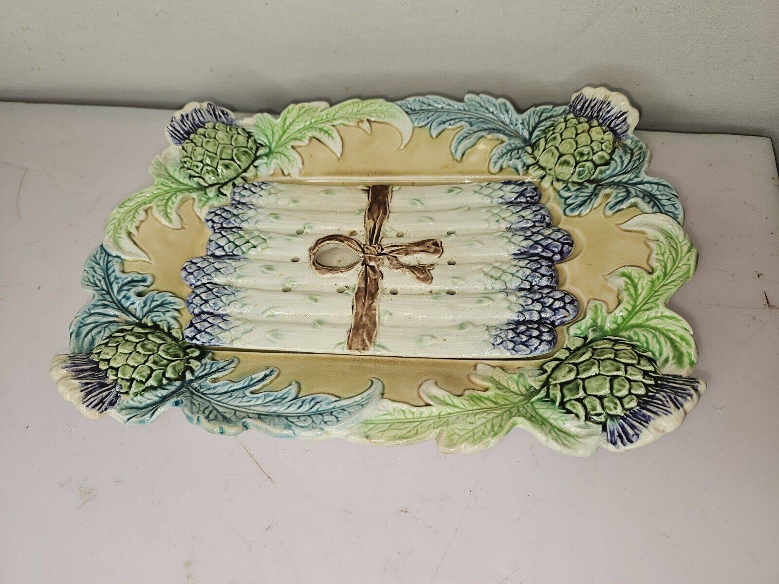 Asparagus dish in slip