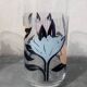 Verres à jus vintage décor floral