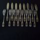 Set of 8 fish cutlery cristofle france model cluny uniplat