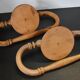 Wooden towel racks (the pair)