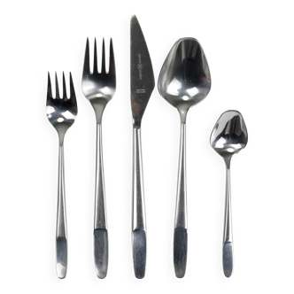 Helmut Alder Amboss Austria 2070 Flatware Cutlery for Six Persons, 1960s