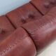 3 seater vintage leather sofa mobil girgi 1970s