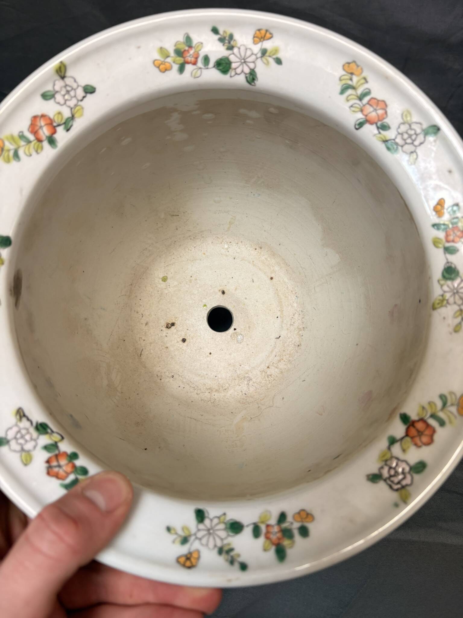 Vase Pot Planter Chinese Porcelain China Floral Flowers Qianlong Period Z