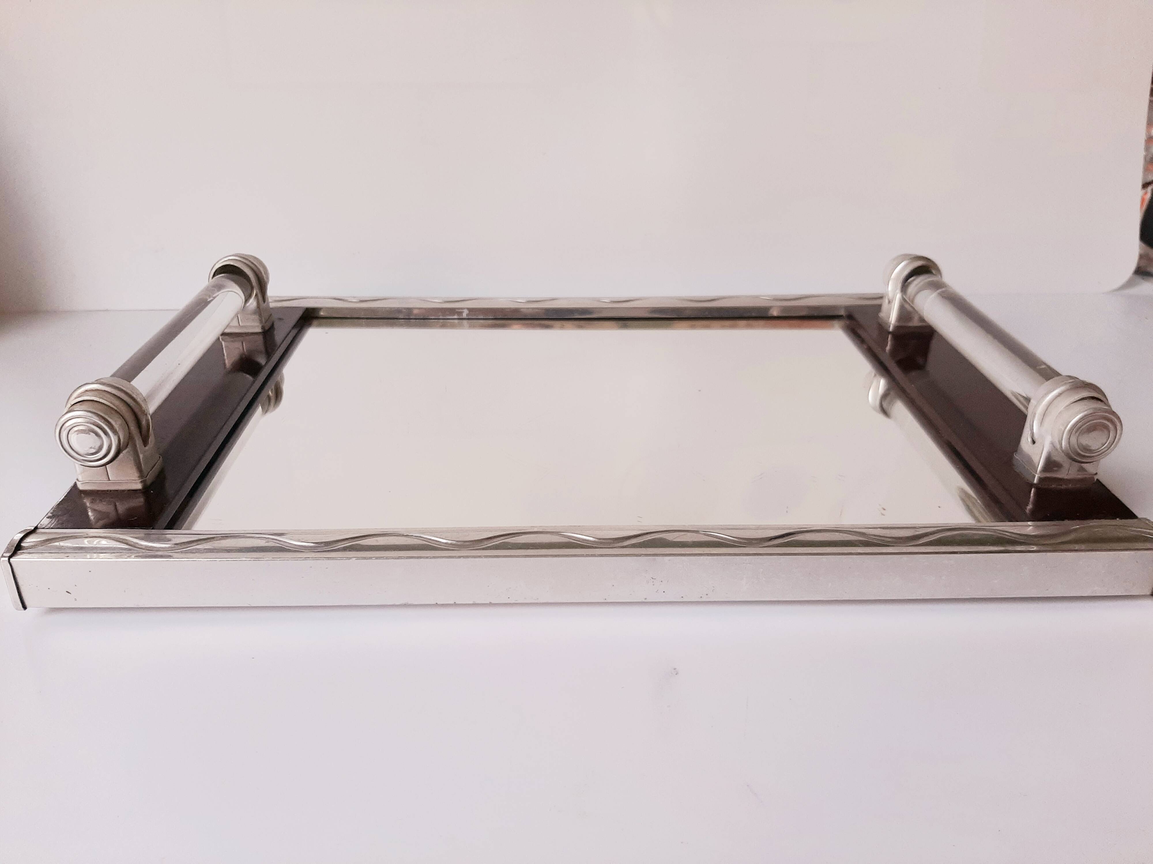 Art deco mirror tray