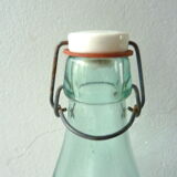 Glass bottle with ceramic cap from the 50s