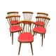 6 Chaises Baumann vintage