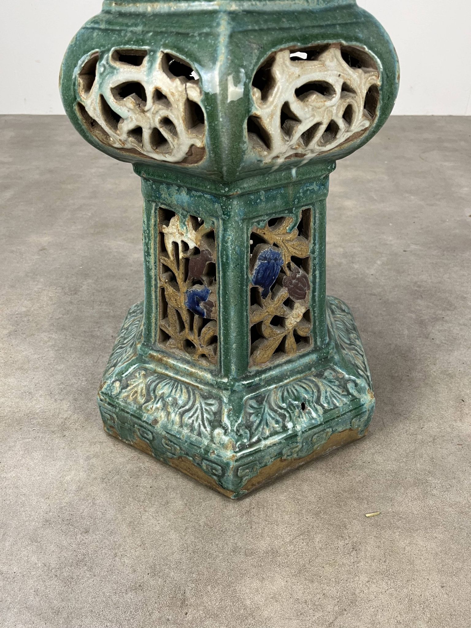 Chinese glazed stoneware stand