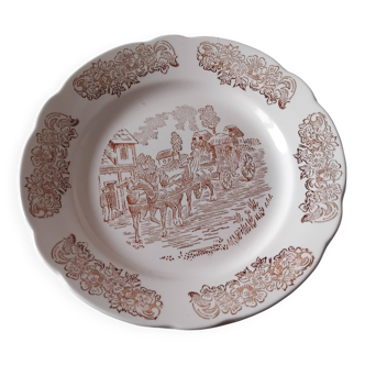 Lot de 8 assiettes à dessert sarreguemines