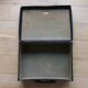 Old black suitcase