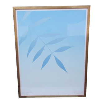 Kozo Inoué Signed silkscreen printed dated 1971 The sheet