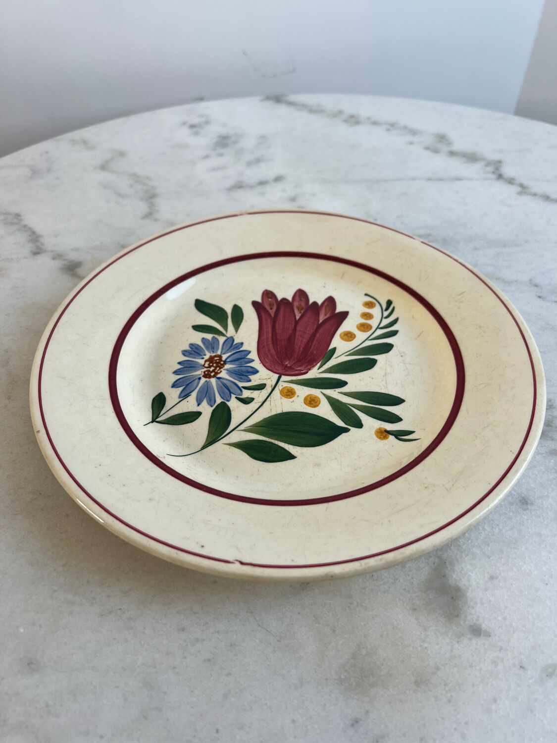 Assiette plate Fanfan de Digoin Sarreguemines