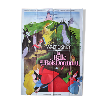 Original movie poster  "La belle au bois dormant"  Walt Disney