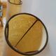 Floor lamp of the 50s with metal and brass foot