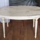 Table basse ovale marbre