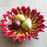 Fruit bowl, dish, in Vallauris style slip