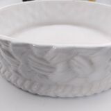 Fruit basket with lid. Enameled barbotine. Large model. Bordallo Pinheiro