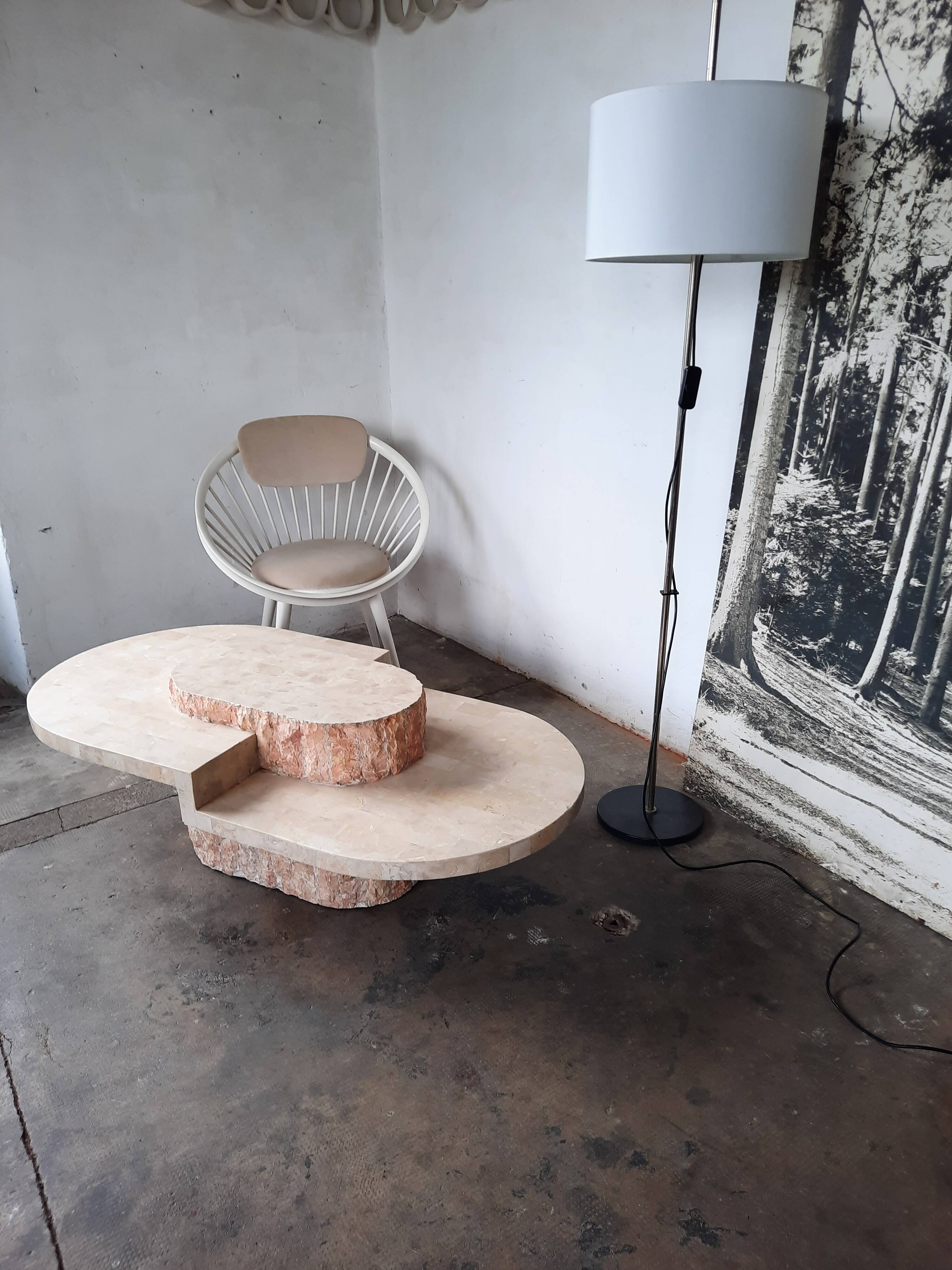 Magnussen Ponte Travertine Veneer Coffee Table