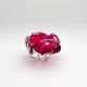 Bowl - Josef Hospodka - Sommerso Bohemian Crystal Pink