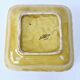 Plat Creux Carré Ancien Barbotine Fruits Sarreguemines Années 20 23.5x23.5cm
