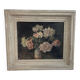 Peinture à l'huile sur toile, nature morte aux fleurs, bouquet, école française, début XXème, cadre